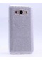 Tecno - Samsung Galaxy Uyumlu J7 Core - Kılıf Simli Koruyucu Shining Silikon - Gümüş