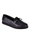Pullman Hakiki Deri Günlük Comfort Kadın Ayakkabı İz 268 Siyah Siyah