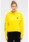 Sarı Regular Pamuklu Kapüşonlu Kadın Sweatshirt Sc0957 Sarı