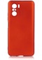 Mutcase - Xiaomi Uyumlu Redmi K40 - Kılıf Mat Renkli Esnek Premier Silikon Kapak - Kırmızı