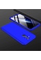 Mutcase - Huawei Uyumlu Mate 20 Lite - Kılıf 3 Parçalı Parmak İzi Yapmayan Sert Ays Kapak - Mavi