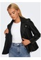 Only New Melisa Faux Leather Biker Kadın Siyah Ceket 15295362-BLK