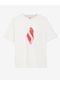 Skechers W Graphic Tee Puff Print Crew Neck T-Shirt Kadın Beyaz Tshirt S231278-100