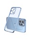 Tecno - İphone Uyumlu İphone 13 Pro - Kılıf Kenarı Dik Ve Renkli Mat Gbox Kapak - Mavi