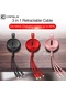 1 Adet Geri Çekilebilir 3in1 Usb Tip C Mikro Usb 8 Pin Kablo Telefon Şarj Aleti Kablosu 120cm 3a Hızlı Şarj Usb C Kablosu