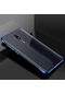Kilifone - Xiaomi Uyumlu Redmi 8a - Kılıf Dört Köşesi Renkli Arkası Şefaf Lazer Silikon Kapak - Mavi