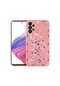 Tecno-Samsung Galaxy Uyumlu A13 4g - Kılıf Desenli Sert Mumila Silikon Kapak - Pink Mouse