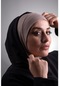 Vizon Pratik Hazır Geçmeli Bone Viskon Kumaş Hijab Spor 2106_10 Vizon