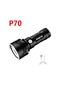 Yaozixa Led El Feneri Xhp70, Usb Şarjlı, 3 Işık Modu Güçlü/orta/flash , Ipx4 Su Geçirmez, 5500mah Pil, Aluminum Gövde, Outdoor Kamp Manzaralar İçin Uygun Siyah