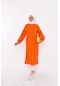Hira Balon Kol Midi Boy Sade Basic Sweatshirt - 3031 - Oranj-oranj