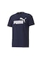 Puma Ess Logo Tee Erkek Üst & T-Shirt  - 58666606 Lacivert