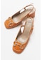 Luvishoes Karol Turuncu Kadın Topuklu Ayakkabı