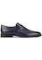 Shoetyle - Lacivert Deri Tokalı Erkek Klasik Ayakkabı 250-401-734-lacivert