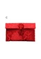 Kırmızı Şanslı Zarf Para Nakış Tarzı Çin Tasarım Çanta Parti Kırmızı Zarf C