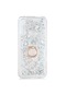 Kilifone - Huawei Uyumlu Y9 Prime 2019 / Y9 2019 - Kılıf Yüzüklü Simli Sıvılı Milce Kapak - Gümüş
