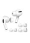 Ahastyle Pt99-pro-1 AirpodsUyumlu Pro / Airpods Pro 2 Silikon Bluetooth Kulaklık Kulak Kapakları İçin Üç Çift Kulaklık İpucu Değiştirme, Boyut: S+m+l Beyaz
