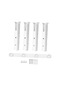 Homyl 4pcs Balıkçılık Kutbu Standı Montaj Vidalı Beyaz