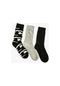 Koton 3'lü Soket Çorap Seti Çok Renkli Desenli Multıcolor 4wam80098aa 4WAM80098AAMIX