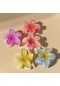 Yaz Sahil Süper Peri Rengi Çiçek Saç Aksesuarları Degrade Frangipani Çiçek Tokası, Renk Sarı