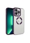 Kilifone - İphone Uyumlu İphone 12 Pro Max - Kılıf Kamera Korumalı Tatlı Sert Omega Kapak - Derin Mor