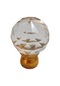 Kristal Tekli Gold Ayak 10 Mm Kulp / 6 Adet Altın