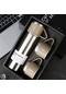 1 Takım, Paslanmaz Çelik Mermi Termos 500ml Termos Takım Kahve Bardağı İş Ofis Silvery 401- 500ml Gümüş