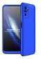 Kilifone - Xiaomi Uyumlu Poco M5s - Kılıf 3 Parçalı Parmak İzi Yapmayan Sert Ays Kapak - Mavi