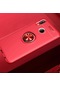 Kilifone - Huawei Uyumlu P Smart 2019 Pot-lx1 - Kılıf Yüzüklü Auto Focus Ravel Karbon Silikon Kapak - Kırmızı