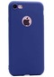 Noktaks - iPhone Uyumlu 7 - Kılıf Mat Renkli Esnek Premier Silikon Kapak - Lacivert