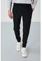 Tommy Life Darian Kırçıllı Siyah Jogger Erkek Eşofman Alt - 82113 Siyah