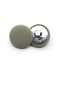 Yeşil 10 Adet Dikiş Aksesuarları Yuvarlak Elbise Gömlek Kumaş Kaplı Kumaş Düğmeler Dekoratif Metal Düğmeler 18mm