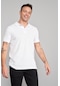Çetinkaya 2742 -s Polo Yaka Pike T-shirt Beyaz %100 Pamuk