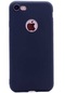 Noktaks - iPhone Uyumlu iPhone 7 - Kılıf Mat Renkli Esnek Premier Silikon Kapak - Siyah