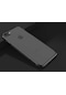 Noktaks - iPhone Uyumlu 6 / 6s - Kılıf Dört Köşesi Renkli Arkası Şefaf Lazer Silikon Kapak - Siyah
