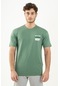 Maraton Sportswear Oversize Erkek Bisiklet Yaka Kısa Kol Basic Sarmaşık T-Shirt 21598-Sarmaşık