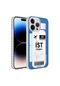 Kilifone - İphone Uyumlu İphone 14 Pro Max - Kılıf Kenarlı Renkli Desenli Elegans Silikon Kapak - No4