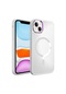 Mutcase - İphone Uyumlu İphone 13 - Kılıf Kablosuz Şarj Destekli Stil Kapak - Beyaz