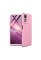 Noktaks - Xiaomi Uyumlu Xiaomi Redmi Note 11 Global - Kılıf 3 Parçalı Parmak İzi Yapmayan Sert Ays Kapak - Rose Gold