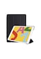 Noktaks - iPad Uyumlu 10.2 8.nesil - Kılıf Smart Cover Stand Olabilen 1-1 Uyumlu Tablet Kılıfı - Siyah