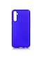Mutcase - Realme Uyumlu 6 Pro - Kılıf Mat Renkli Esnek Premier Silikon Kapak - Saks Mavi