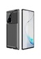 Tecno - Samsung Galaxy Uyumlu Note 20 Ultra - Kılıf Auto Focus Negro Karbon Silikon Kapak - Siyah