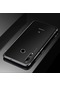 Noktaks - Huawei Uyumlu Huawei Y9 Prime 2019 / Y9 2019 - Kılıf Dört Köşesi Renkli Arkası Şefaf Lazer Silikon Kapak - Siyah