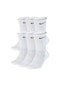 Nike Sx7666-100 Everyday Cush Crew 6lı Çorap Seti Beyaz