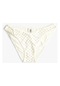 Koton Bikini Altı V Kesim Normal Bel Parlak Taş İşlemeli Beyaz 3sak00014mm 3SAK00014MM000