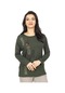 Kadın Orta Yaş Ve Üzeri Yeni Tarz Yuvarlak Yaka Baskı Model Anne Penye Bluz 30570-haki Yeşili