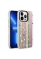Kilifolsun iPhone Uyumlu 13 Pro Max Kılıf Koruyucu Sert Desenli Silver Kapak Noktalar