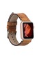 Bouletta Watch Uyumlu Deri Kordon 38-40-41Mm G19-Ba7 Taba