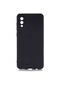 Kilifone - Samsung Uyumlu Galaxy A02 - Kılıf Mat Renkli Esnek Premier Silikon Kapak - Siyah