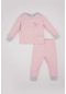 Defacto Kız Bebek Baskılı Uzun Kollu Pijama Takımı C0668a524sppn149