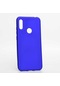 Noktaks - Huawei Honor 8a Uyumlu - Kılıf Mat Soft Premier Silikon Kapak - Saks Mavi